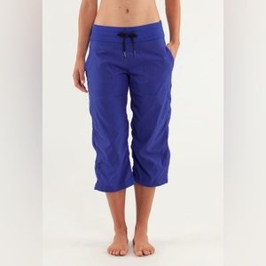 Lululemon Studio Crop Size 6 In Pigment Blue